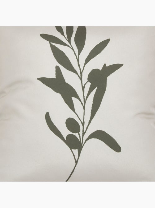 Funda de cojín para exterior con estampado de olivos - Kiabi