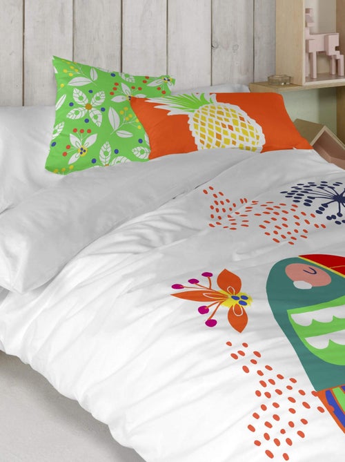 Funda de cojín Pretty parrots "Happyfriday" - Kiabi