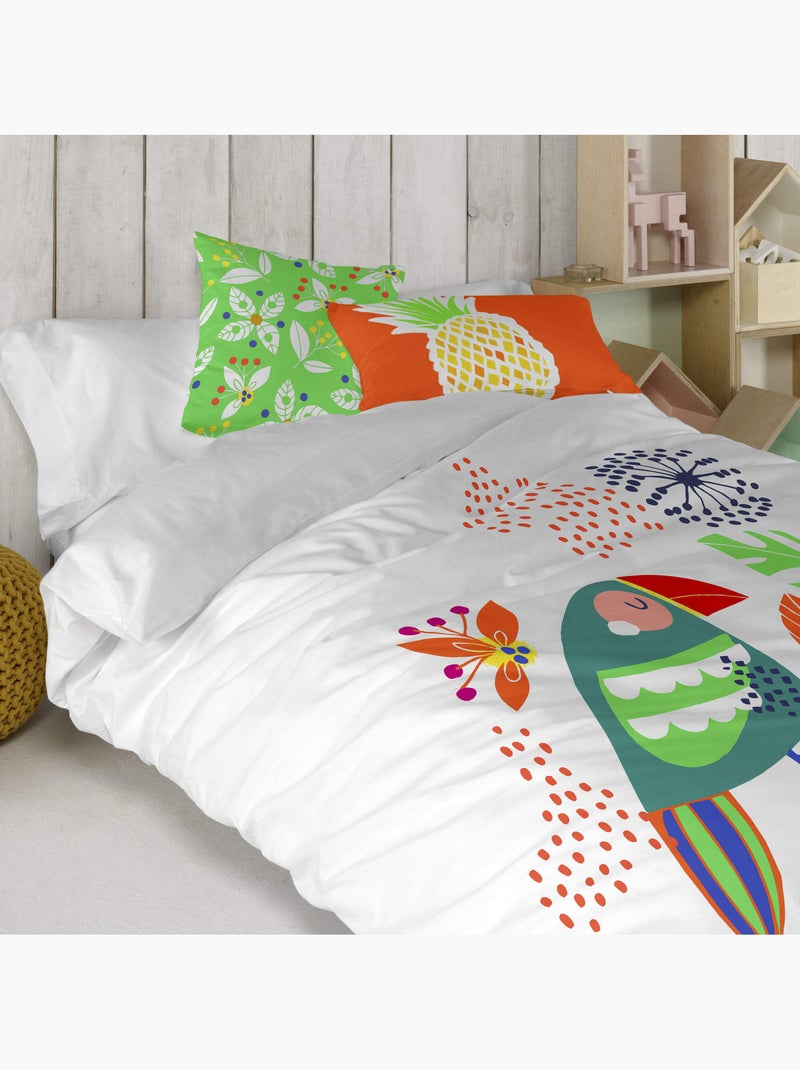 Funda de cojín Pretty parrots "Happyfriday" Multicolor - Kiabi