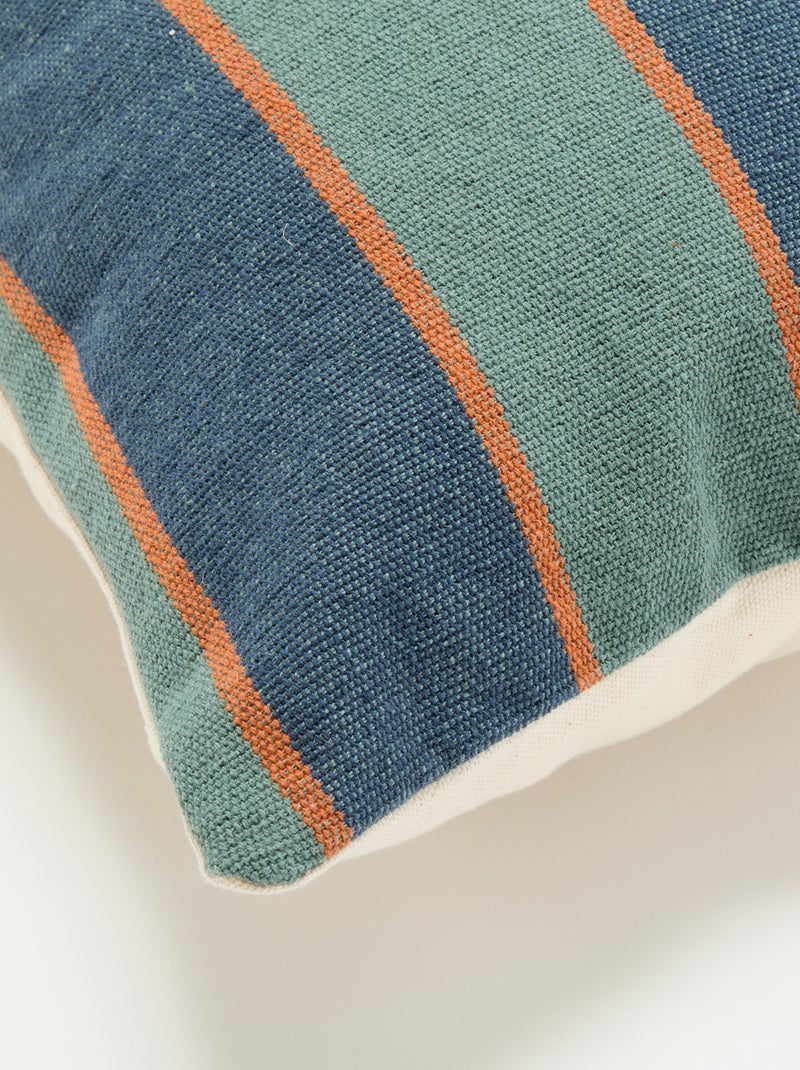 Funda de cojín rayada - Kiabi Home Verde - Kiabi