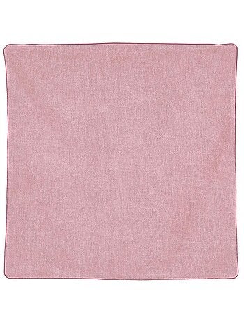 Funda de cojín ribeteado efecto terciopelo