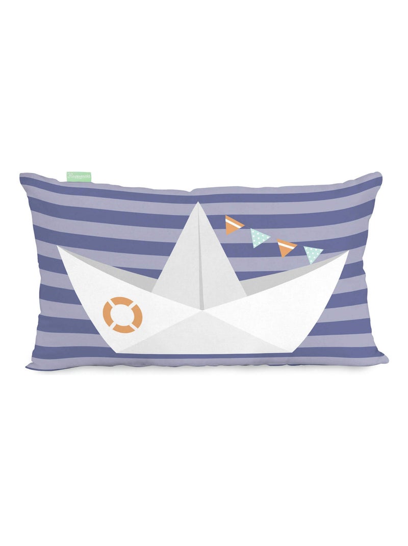Funda de cojín Sailor "Happyfriday" Blanco - Kiabi
