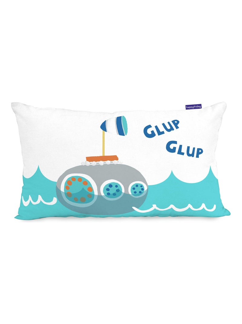 Funda de cojín Sea life "Happyfriday" Blanco - Kiabi