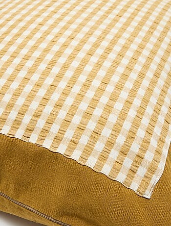 Funda de cojín vichy (45x45 cm) - Kiabi Home