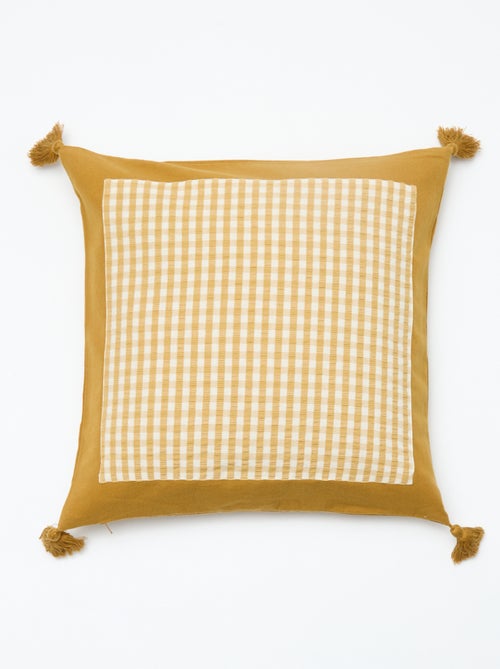 Funda de cojín vichy (45x45 cm) - Kiabi Home - Kiabi