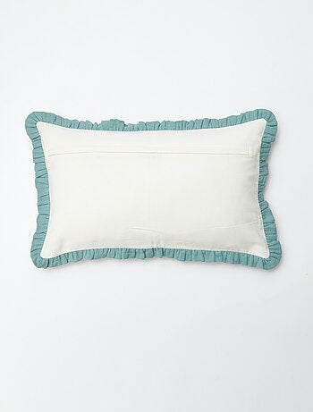 Funda de cojín vichy (50 x 30 cm) - Kiabi Home