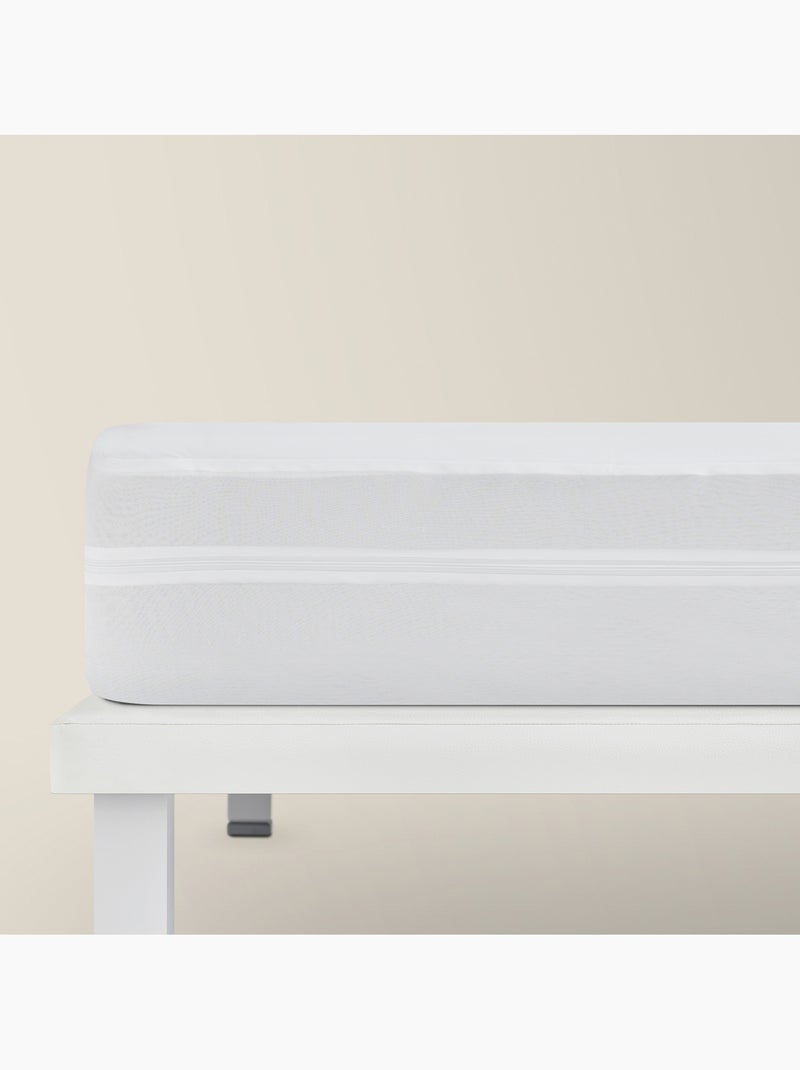 Funda de colchón -Hasta 34 cm- Impermeable Blanco - Kiabi