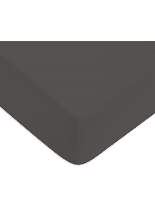 Funda de colchón de algodón 57 hilos/cm2, copas de 28 cm, Gris liso – Future Home - Kiabi