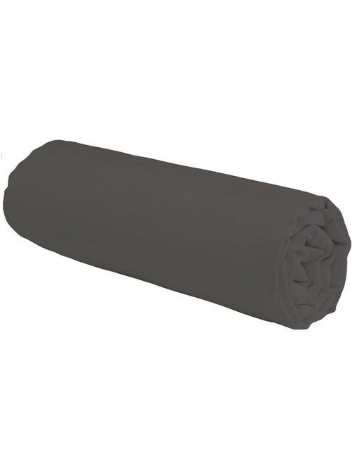 Funda de colchón de algodón 57 hilos/cm2, copas de 28 cm, Gris liso – Future Home - Kiabi