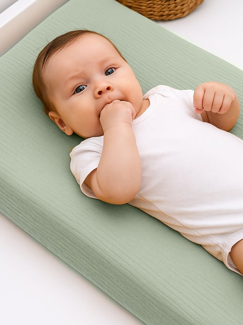 Funda de Colchón para Cambiador en Algodón Bio - Kiabi Funda de Colchón para Cambiador en Algodón Bio - Kiabi
