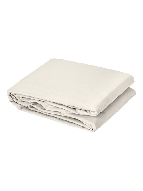 Funda de edredón liso en algodón lavado - Kiabi