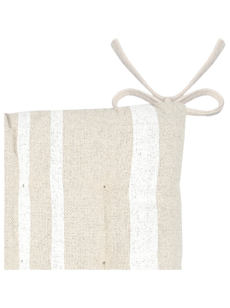 Funda de silla a rayas Blanco - Kiabi