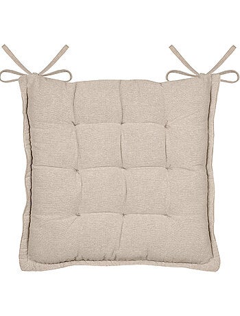 Funda de silla acolchada de polialgodón y yute