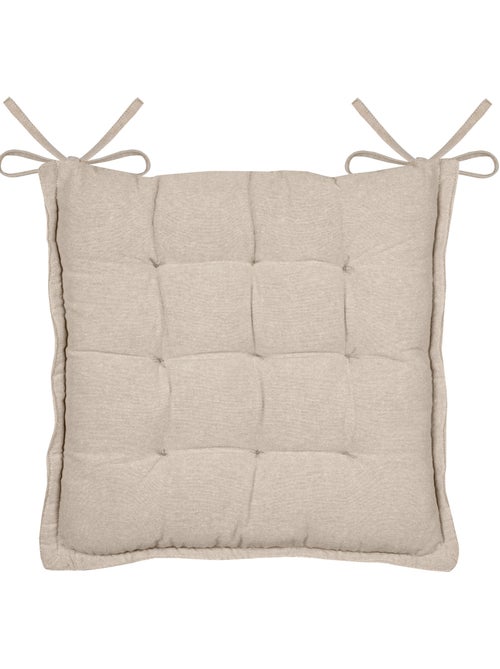 Funda de silla acolchada de polialgodón y yute - Kiabi