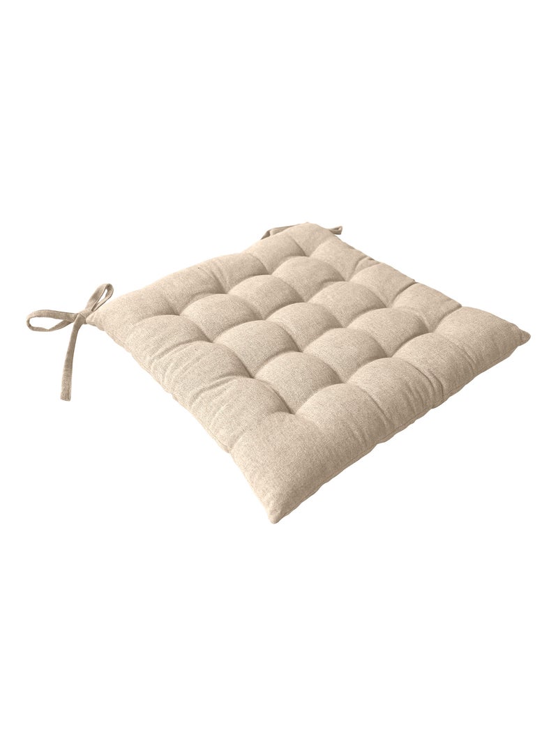 Funda de silla de algodón reciclado Beige concha - Kiabi