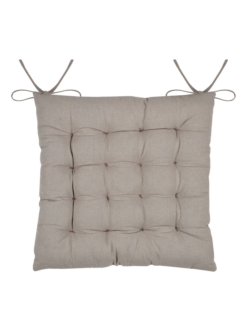 Funda de silla efecto follaje en algodón bordado Crudo - Kiabi