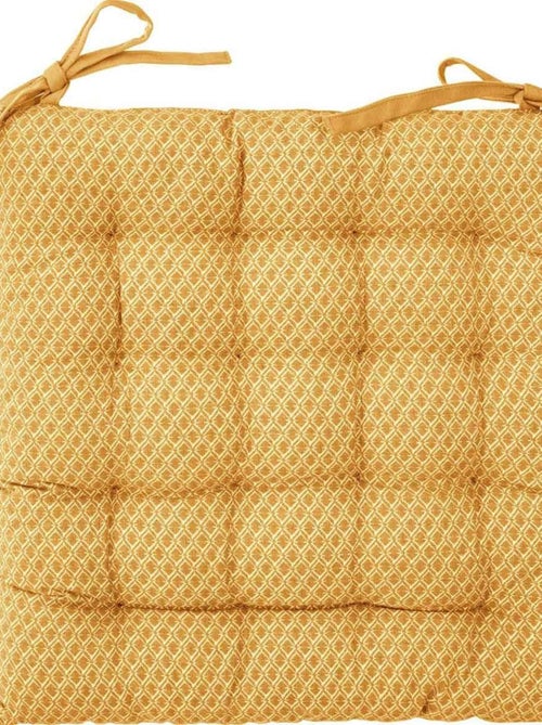 Funda de silla estampada y acolchada con lazos - Kiabi