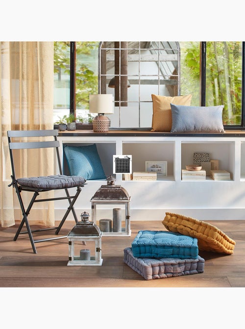Funda de silla estampada y acolchada con lazos - Kiabi Funda de silla estampada y acolchada con lazos - Kiabi