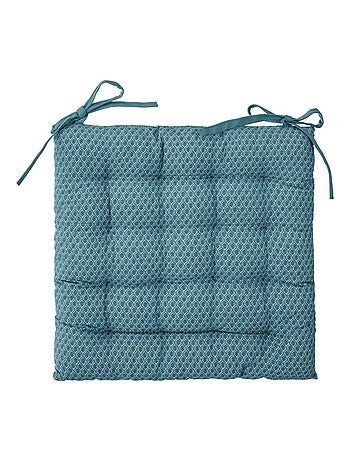 Funda de silla estampada y acolchada con nudos