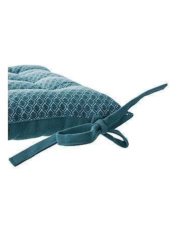 Funda de silla estampada y acolchada con nudos