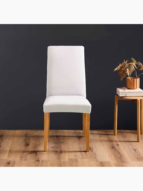 Funda de silla extensible lisa para asiento de 40 a 50 cm - Kiabi