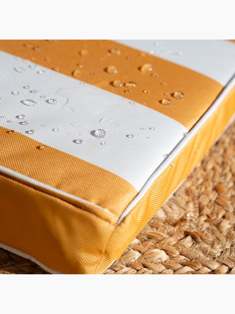 Funda de silla impermeable y desenfundable ARCACHON con rayas Amarillo - Kiabi