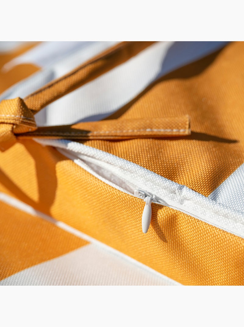 Funda de silla impermeable y desenfundable ARCACHON con rayas Amarillo - Kiabi
