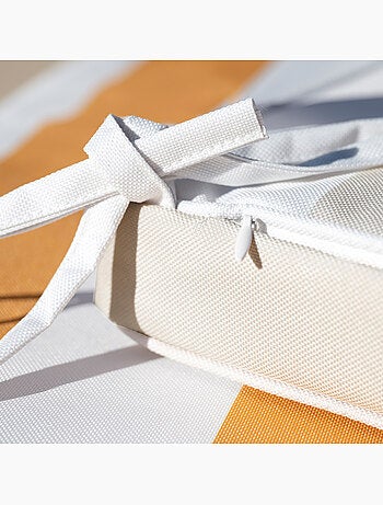 Funda de silla impermeable y desenfundable ARCACHON con rayas