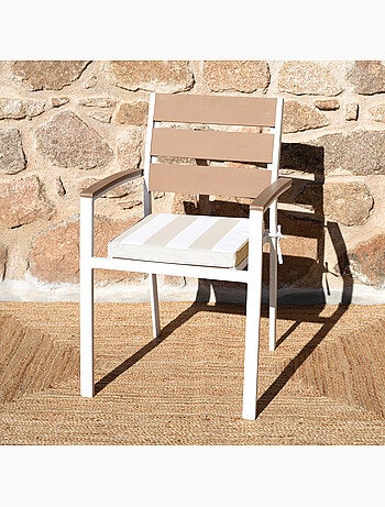 Funda de silla impermeable y desenfundable ARCACHON con rayas