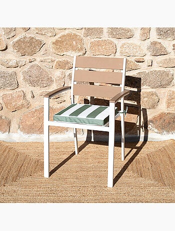 Funda de silla impermeable y desenfundable ARCACHON con rayas