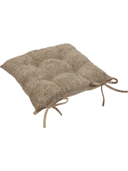 Funda de silla soana bouclette lino beige 38x38cm - Kiabi Funda de silla soana bouclette lino beige 38x38cm - Kiabi