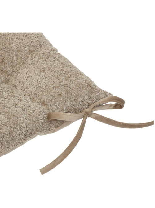 Funda de silla soana bouclette lino beige 38x38cm - Kiabi Funda de silla soana bouclette lino beige 38x38cm - Kiabi