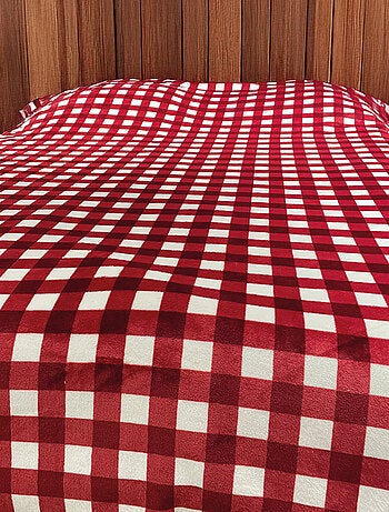 Funda de sofá y cama de vellón Gingham