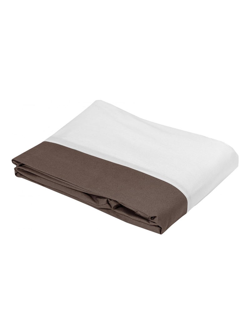 Funda de somier lisa Taupe - Kiabi