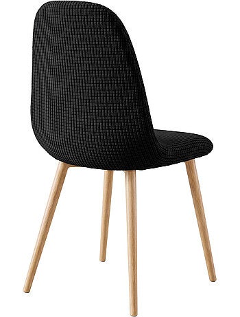 Funda elástica para silla escandinava de tela gofrada