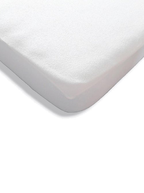 Funda impermeable para colchón de algodón y PVC, con bordes de 30 cm - Kiabi