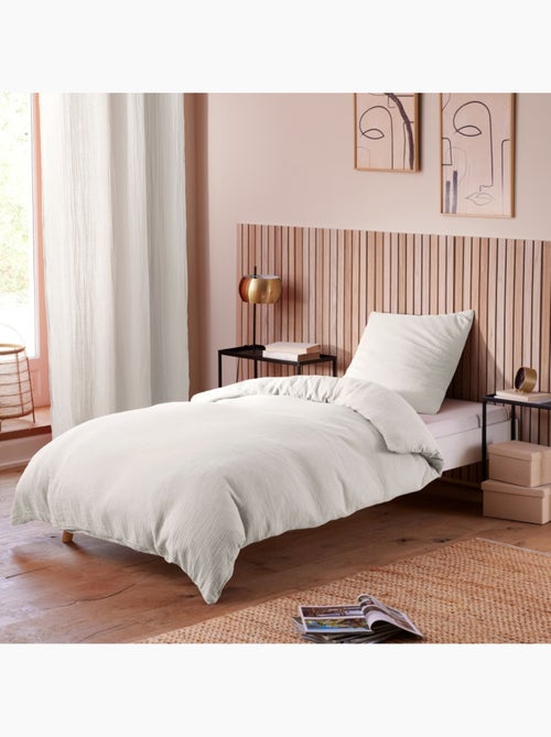 Funda nórdica + 1 funda de almohada – gasa de algodón – avy - Kiabi