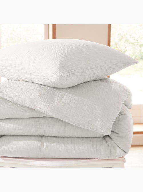 Funda nórdica + 1 funda de almohada – gasa de algodón – avy - Kiabi