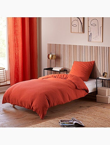 Funda nórdica + 1 funda de almohada – gasa de algodón – avy
