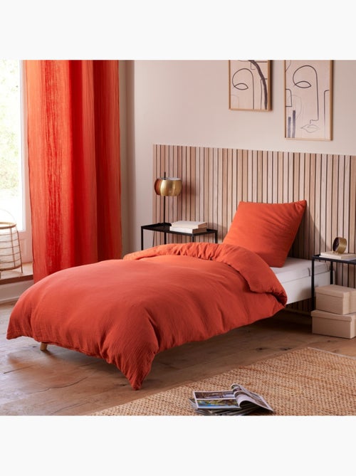 Funda nórdica + 1 funda de almohada – gasa de algodón – avy - Kiabi