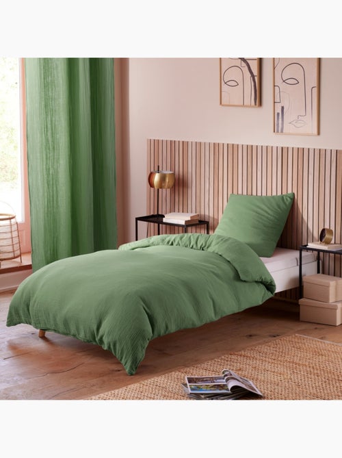 Funda nórdica + 1 funda de almohada – gasa de algodón – avy - Kiabi