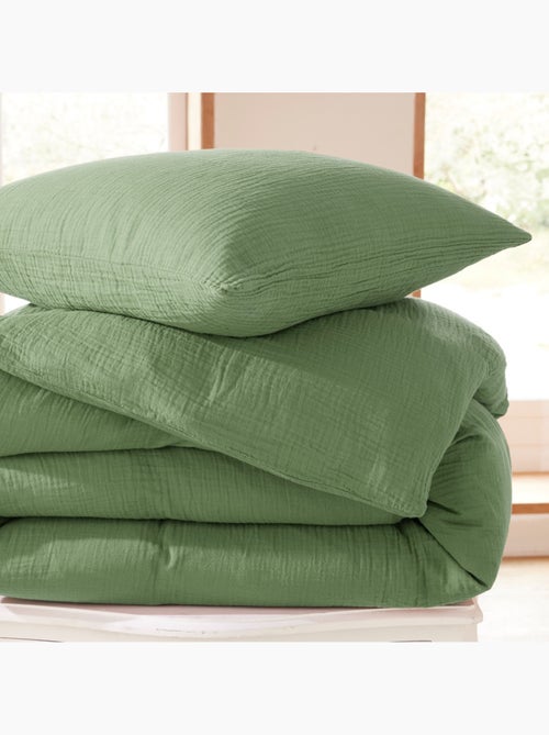 Funda nórdica + 1 funda de almohada – gasa de algodón – avy - Kiabi