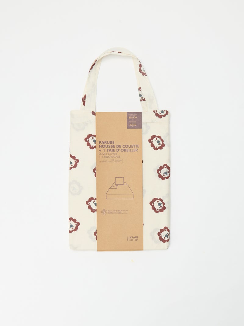 Funda nórdica 1 persona (80x120cm) - Kiabi Home Beige - Kiabi