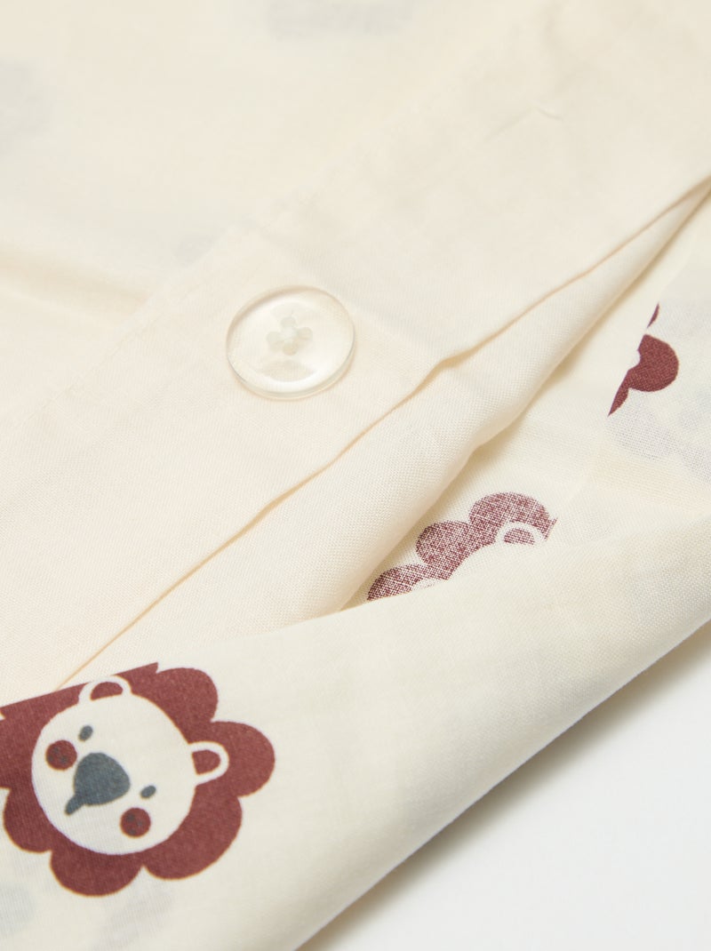 Funda nórdica 1 persona (80x120cm) - Kiabi Home Beige - Kiabi