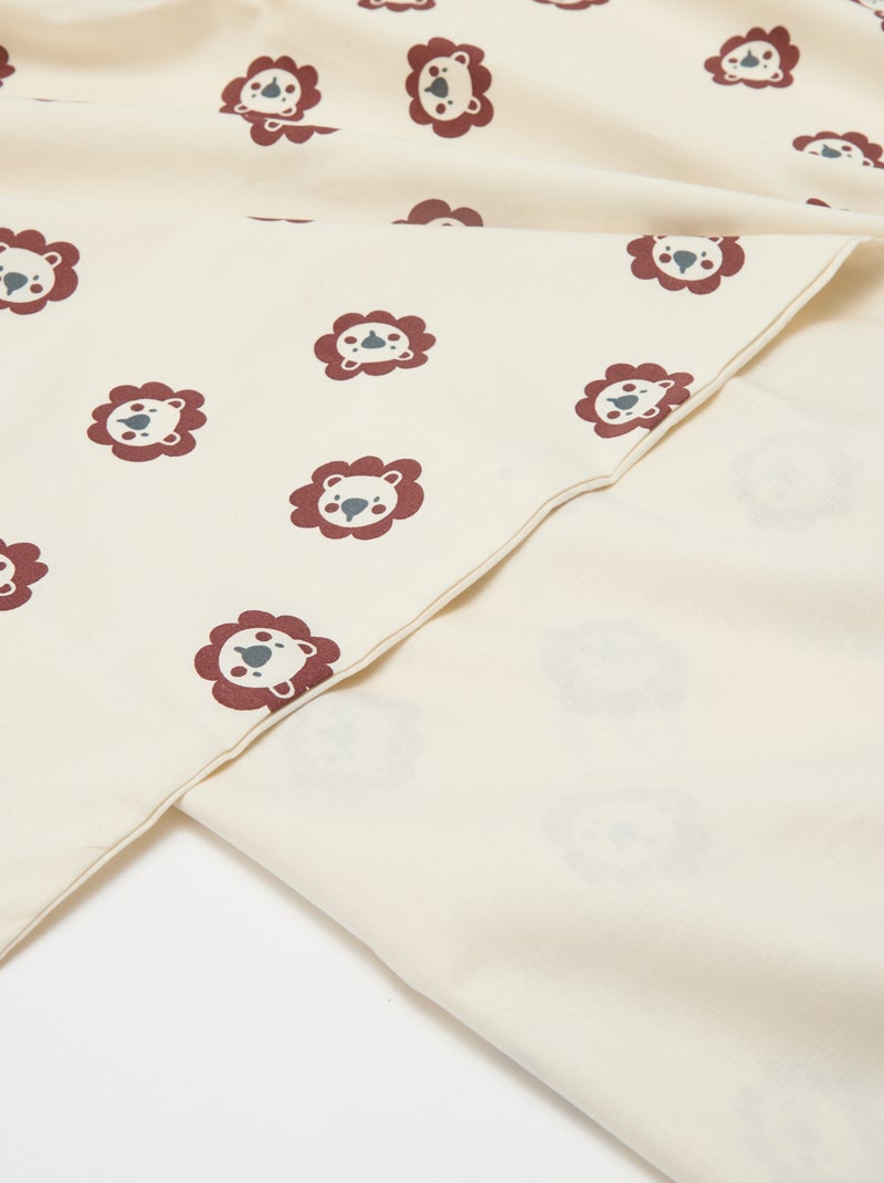 Funda nórdica 1 persona (80x120cm) - Kiabi Home Beige - Kiabi