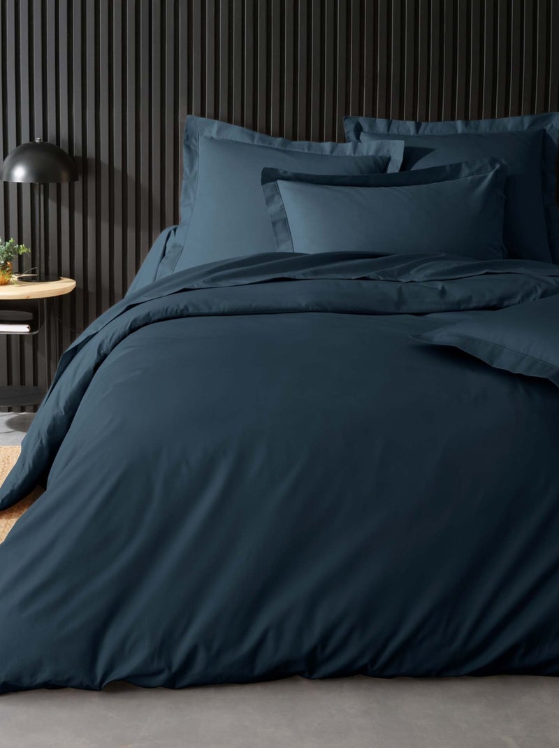 Funda Nórdica 100% Algodón Percal ORIGINE Azul oscuro - Kiabi