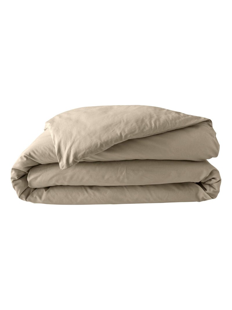 Funda Nórdica 100% Algodón Percal ORIGINE Beige arena - Kiabi