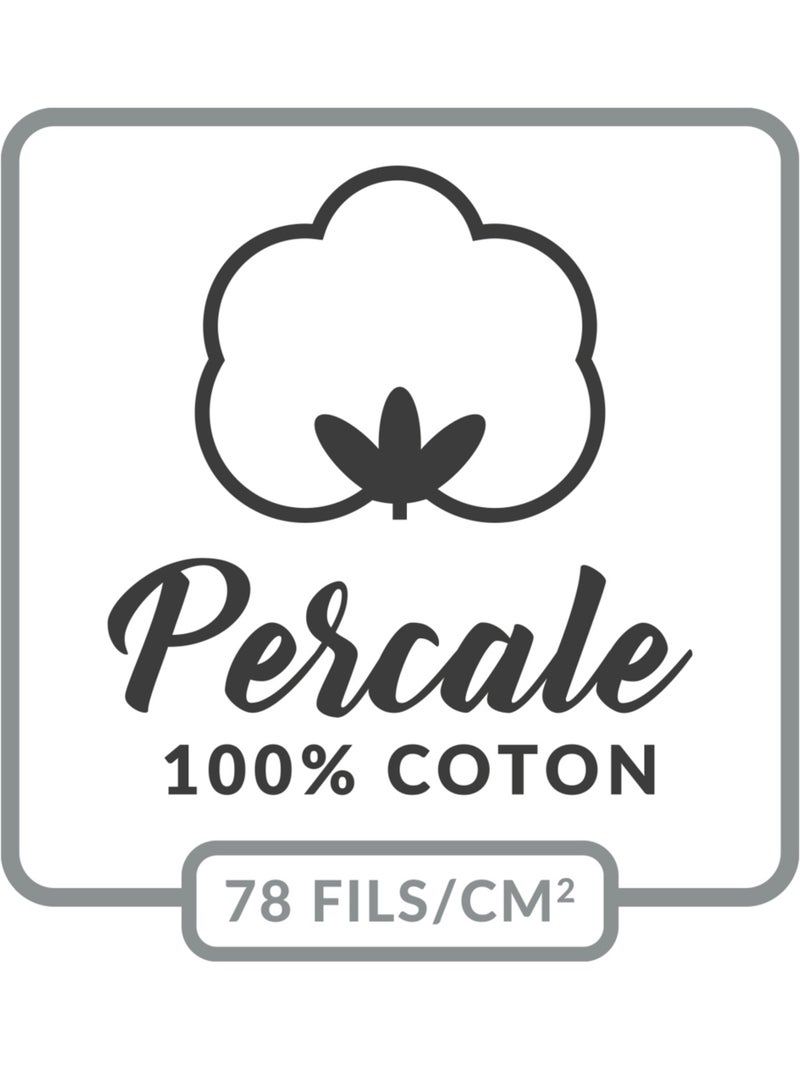 Funda Nórdica 100% Algodón Percal ORIGINE Blanco - Kiabi