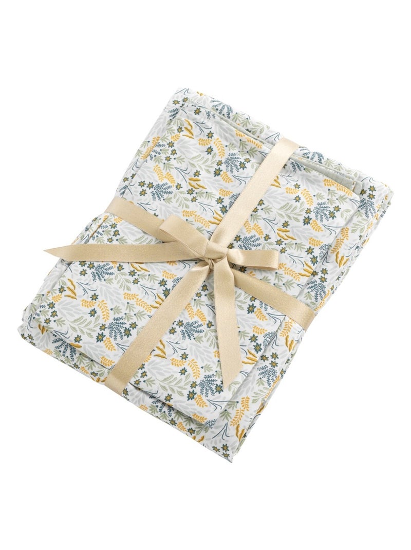 Funda nórdica 100x135cm en algodón verde - SAUTHON Verde tilo - Kiabi