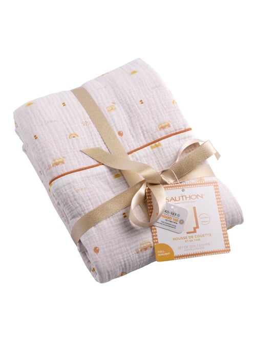 Funda nórdica 100x135cm y funda de almohada algodón - SAUTHON - Kiabi